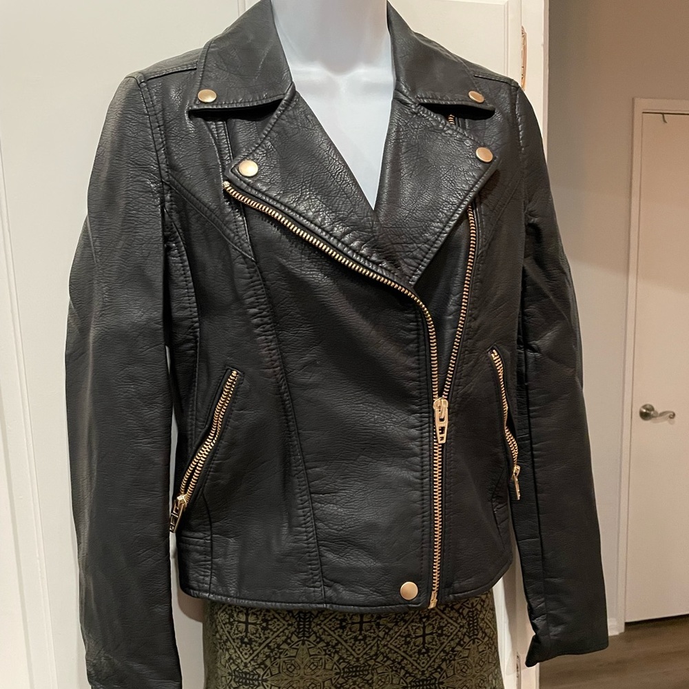 Blanknyc faux leather life changer moto jacket